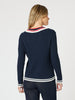 Oxford Cable Knit Jumper - Navy