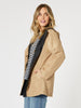 Highland Hooded Reversible Jacket - Caramel/Black