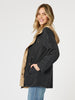 Highland Hooded Reversible Jacket - Caramel/Black