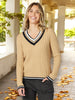 Oxford Cable Knit Jumper - Caramel