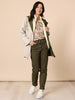Arizona Floral Print Sheer Shirt - Natural Multi