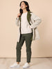 Kelly Print Pant - Khaki