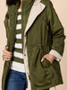 Highland Reversible Hooded Jacket - Khaki Natural