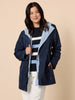 Highland Reversible Hooded Jacket - Navy Blue