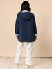 Highland Reversible Hooded Jacket - Navy Blue