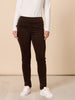 Harper Slim Leg Cord Pant - Coffee