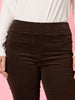 Harper Slim Leg Cord Pant - Coffee