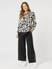 Casablanca Floral Shirt - Black/Chalk