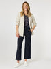Sorrento Spot Top  -Navy/White