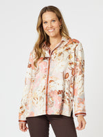 Mimi Floral Print Shirt - Blush Multi