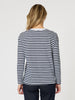 Saint Tropez Long Sleeve Tee - Navy/White