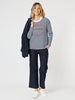 Saint Tropez Long Sleeve Tee - Navy/White