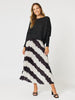 Shimmer Batwing Knit Top - Black