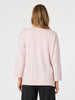 Chic Rib Knit Top - Blush