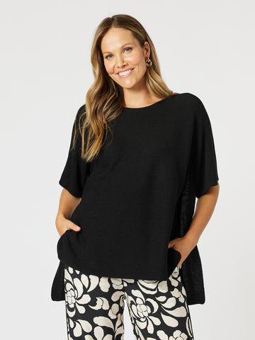 Relax Rib Knit - Black