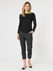 Diamond Print Pant - Black/White