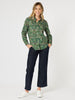 Liberty Floral Print Shirt - Khaki