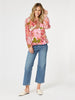 Hunter Floral Print Sheer Blouse - Blush Multi