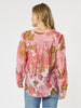 Hunter Floral Print Sheer Blouse - Blush Multi