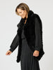 Minx Faux Fur Vest - Black