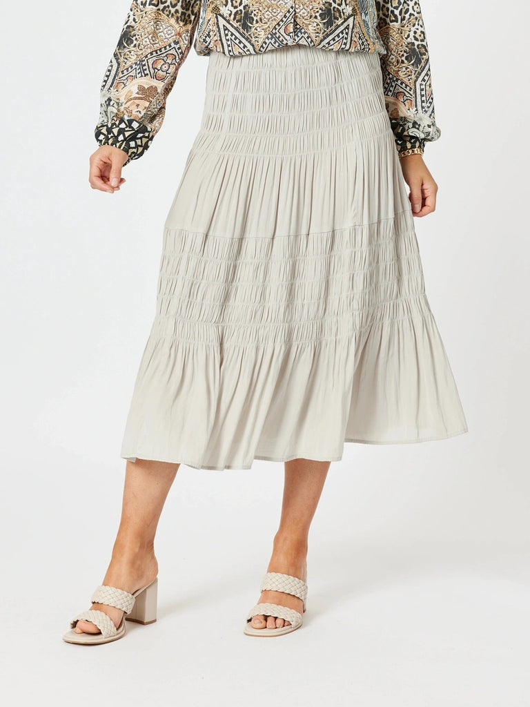 Lux Ruche Skirt - Champagne gordon smith hammock and vine