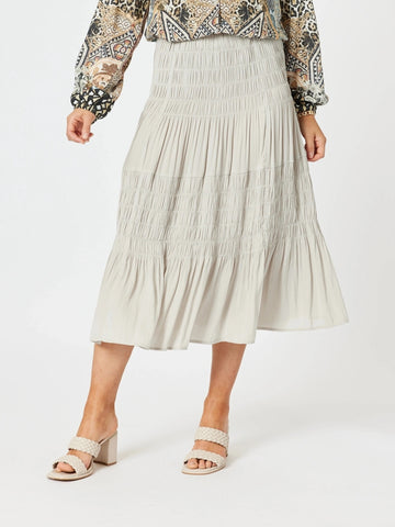 Lux Ruche Skirt - Champagne gordon smith hammock and vine