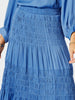 Lux Ruche Skirt - Pacific Blue