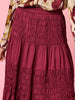 Lux Ruche Skirt - Shiraz
