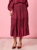 Lux Ruche Skirt - Shiraz