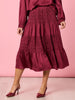 Lux Ruche Skirt - Shiraz