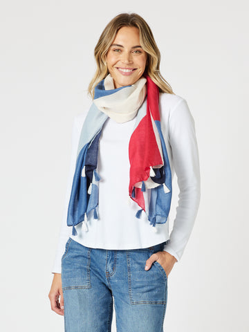 Brighton Scarf - Red Multi
