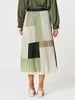 Vienna Pleat Skirt - Khaki