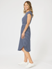 Nautical Stripe Dress-Navy/White