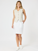 Lino Short Vest - Natural gordon smith