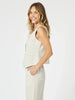 Lino Short Vest - Natural gordon smith