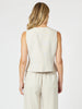 Lino Short Vest - Natural gordon smith
