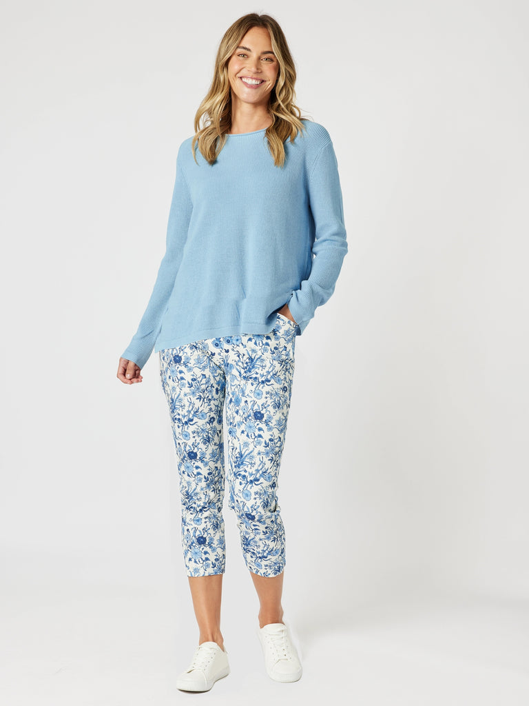 Alexandria Pant-Blue/White