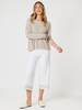 Scallop Hem Pant - White/Natural gordon smith