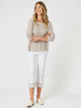 Scallop Hem Pant - White/Natural gordon smith