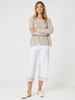 Scallop Hem Pant - White/Natural gordon smith