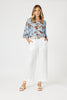 Lino Wide Leg Pant - White