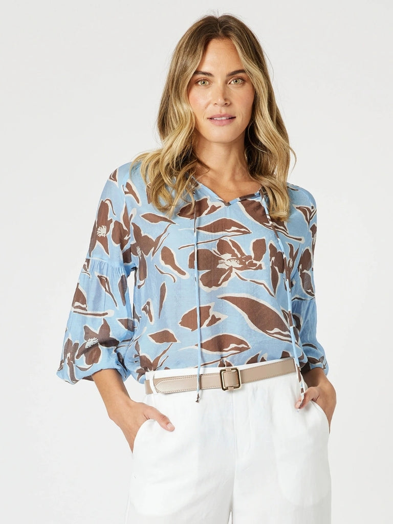 Kensington Top - Blue Koko