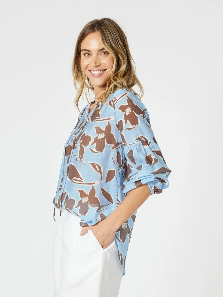 Kensington Top - Blue Koko