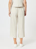 Lino Wide Leg Pant - Natural