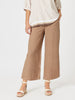 Lino Wide Leg Pant - Nutmeg