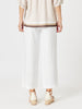 Lino Wide Leg Pant - White