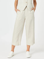 Lino Wide Leg Pant - Natural