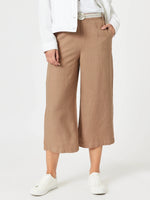 Lino Wide Leg Pant-Nutmeg
