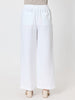 Lino Wide Leg Pant - White