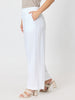 Lino Wide Leg Pant - White